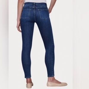 Frame - Le Skinny de Jeanne Crop Dark Wash Minimalist Jeans 29